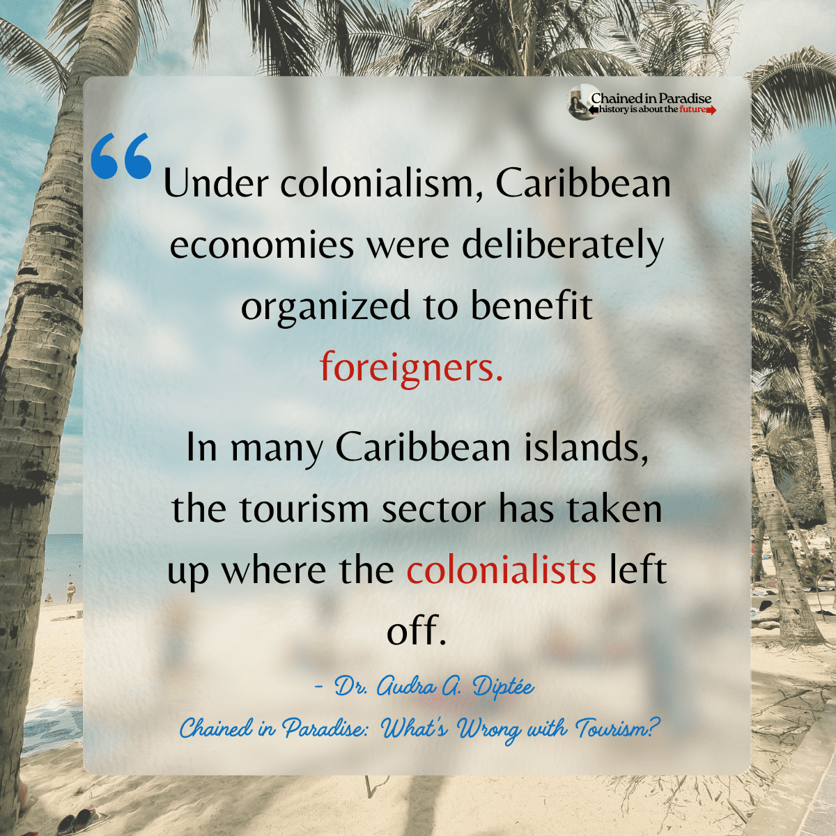 Social media graphic about Jamaica's beach access and tourism