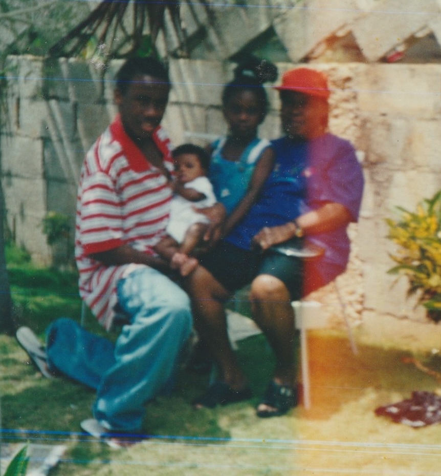 Tina with her grandmother